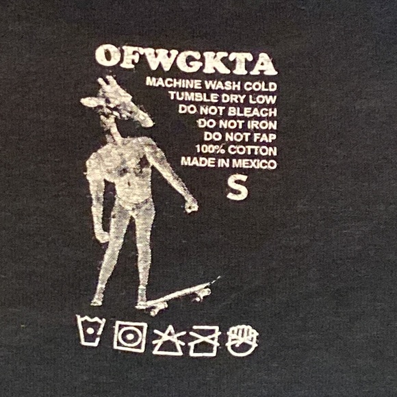 ⭐️HP⭐️ GOLF WANG OFWGKTA Jasper Dolphin Sexy Lady ODD FUTURE WOLF GANG Tee SMALL - Picture 5 of 6